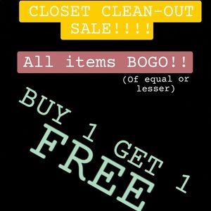 BOGO SALE LIMITED TIME!! ~ ~ 🤗 🛍🤗🛍🤗